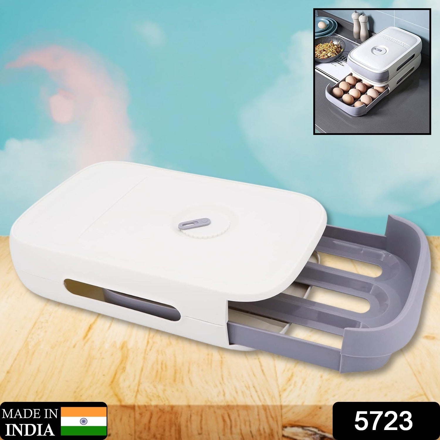 5723 Egg Storage Box Plastic Egg Drawer Fridge Egg Organizer Egg Keeper Refrigerator Egg Drawer Plastic Egg Carton Covered Egg Holder Pantry Egg Bin Household Egg Tray (1 Pc) 5723 Egg Storage Box Plastic Egg Drawer Fridge Egg Organizer Egg Keeper Refrigerator Egg Drawer Plastic Egg Carton Covered Egg Holder Pantry Egg Bin Household Egg Tray (1 Pc)
